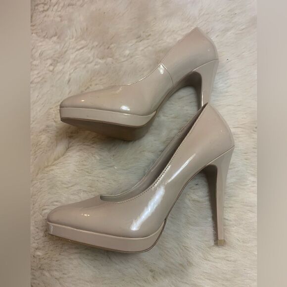 Elle Nude Patent Heels size 9.5 - Picture 5 of 9